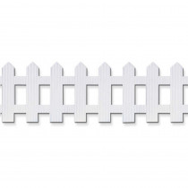 PAC38014 - Picket Fence Roll 6X16 White in Bordette