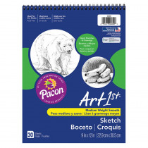 PAC4850 - Art1st Sketch Book 9X12 30 Sht Wht in Sketch Pads