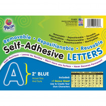 PAC51653 - Self Adhesive Letter 2In Blue in Letters