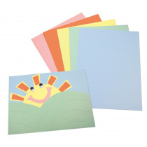 Pastel Tagboard, 5 Assorted Colors, 9" x 12", 100 Sheets - PAC5171 | Dixon Ticonderoga Co - Pacon | Tag Board