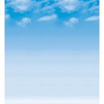 PAC56935 - Fadeless 48X50 Wispy Clouds Roll in Bulletin Board & Kraft Rolls