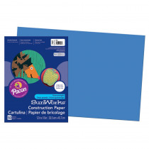 PAC7407 - Construction Paper Blue 12X18 in Construction Paper