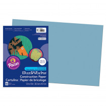 PAC7607 - Construction Paper Sky Blue 12X18 in Construction Paper