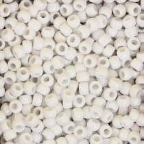 Pony Beads, White, 6 mm x 9 mm, 1000 Pieces - PACAC355202 | Dixon Ticonderoga Co - Pacon | Beads