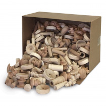 Natural Wood Turnings, Assorted Shapes & Sizes, 18 lb. - PACAC3898 | Dixon Ticonderoga Co - Pacon | Wooden Shapes