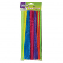 Jumbo Stems, Hot Assorted Colors, 12" x 6 mm, 100 Pieces - PACAC711004 | Dixon Ticonderoga Co - Pacon | Chenille Stems