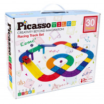 Race Track Building Blocks, 30-Piece Set - PCTPTR30 | Laltitude-Picasso Tiles | Blocks & Construction Play