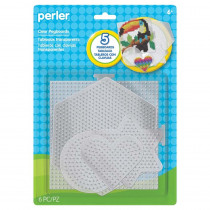 Small & Large Basic Shapes Clear Pegboards, Pack of 5 - PER22750 | Simplicity Creative Corp | Art & Craft Kits