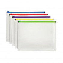 Poly Zip Envelope, Letter Size, Assorted, 5-Pack - PFX85292 | Tops Products | Envelopes