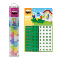 Plus-Plus BIG 15-Piece Pastel Mix Tube & Baseplate Bundle - PLLBB0127 | Plus-Plus Usa | Blocks & Construction Play