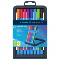 Slider Edge XB Ballpoint Pen, Viscoglide Ink, 1.4 mm, 8-Color Assortment in Case - PSY152279 | Rediform Inc | Pens