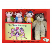 The Three Little Pigs Finger Puppets and Book Set - PUC007909 | The Puppet Company | Puppets & Puppet Theaters