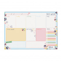 Weekly Planner Pad - Ditzy Floral - Pack 6 - PUK9208CD | Pukka Pads Usa Corp | Plan & Record Books