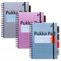B5 Metallic Executive Project Books - Assorted - Pack 3 - PUK9589MET | Pukka Pads Usa Corp | Note Books & Pads