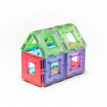 KinderMag Starter Set, Translucent, 48 Pieces - PY-575000T | Polydron | Blocks & Construction Play
