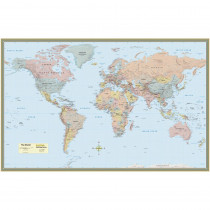 QS-9781423220831 - World Map Laminated Poster 50 X 32 in Maps & Map Skills