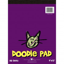 Kid's Doodle Pad, 9" x 12", 80 Sheets - ROA50100 | Roaring Spring Paper Products | Sketch Pads