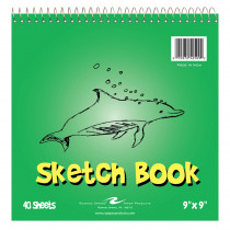 Kid's Sketch Book, 9" x 9", 40 Sheets - ROA52509 | Roaring Spring Paper Products | Sketch Pads