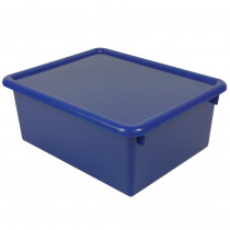 ROM16004 - Stowaway Blue Letter Box With Lid 13 X 10-1/2 X 5 in Storage Containers