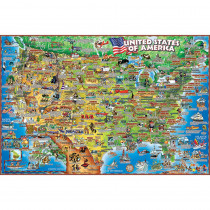 United States Illustrated 250 Piece Jigsaw Puzzle - RWPDP10 | Waypoint Geographic | Puzzles