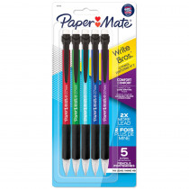 Write Bros Comfort Mechanical Pencil, 0.7mm, Assorted, Pack of 5 - SAN2104218 | Sanford L.P. | Pencils & Accessories