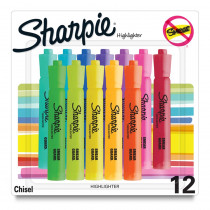 Tank Highlighters, Assorted, Pack of 12 - SAN2157492 | Sanford L.P. | Highlighters