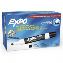 Low-Odor Dry Erase Markers, Chisel Tip, Black, Box of 12 - SAN80001BX | Newell Brands Distribution Llc | Markers