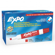 Low-Odor Dry Erase Markers, Chisel Tip, Red, Box of 12 - SAN80002BX | Newell Brands Distribution Llc | Markers