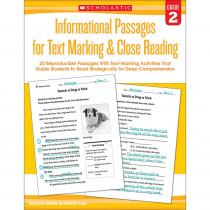 SC-579378 - Gr 2 Informational Passages For Text Marking & Close Reading in Comprehension