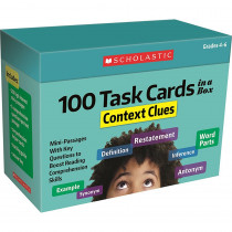 100 Task Cards in a Box: Context Clues - SC-716436 | Scholastic Teaching Resources | Activities