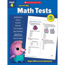 Success With Math Tests: Grade 4 - SC-735529 | Scholastic Teaching Resources | Activity Books