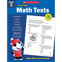 Success With Math Tests: Grade 5 - SC-735530 | Scholastic Teaching Resources | Activity Books