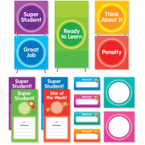 SC-812789 - Color Your Classroom Behavior Clip Chart Mini Bulletin Board in Classroom Theme