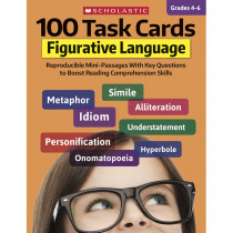 100 Task Cards: Figurative Language - SC-860315 | Scholastic Teaching Resources | Activities