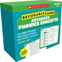 Decodable Cards: Advanced Phonics Concepts - SC-861432 | Scholastic Teaching Resources | Phonics