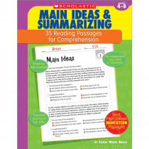 35 Reading Passages for Comprehension: Main Ideas & Summarizing - SC-955412 | Scholastic Teaching Resources | Comprehension