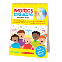 SC-9780545104357 - Phonics Sing-Along Flip Chart & Cd Gr K-2 in Language Arts
