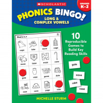 Phonics Bingo: Long & Complex Vowels Activity Book - SC-9781546106500 | Scholastic Teaching Resources | Bingo