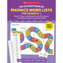The Ultimate Book of Phonics Word Lists: Grades K-1 - SC-9781546113836 | Scholastic Teaching Resources | Phonics