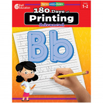 180 Days of Printing: Advanced - SEP130194 | Shell Education | Handwriting Skills