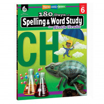 180 Days of Spelling & Word Study, Grade 6 - SEP28634 | Shell Education | Spelling Skills