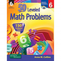 SEP50778 - 55 Leveled Math Problems Level 6 W/ Cd in Books W/cd