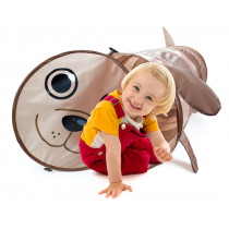 6 Foot Puppy Themed Children's Exploration Pop-Up Tunnel