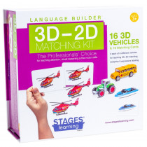 Language Builder 3D-2D Matching Vehicles Kit - SLM010 | Stages Learning Materials | Activities