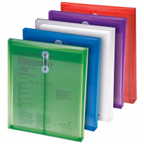SMD89501 - Poly Color Envelopes 5Pk Assorted Colors in Folders