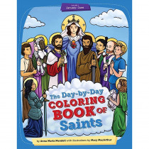 Day-by-Day Coloring Book of Saints v1, January through June - 1st edition - SOI8203 | Sophia Institute Press | Art Activity Books
