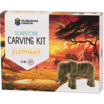 Elephant Soapstone Carving Kit - SSVELUK | Studiostone Creative Inc | Art & Craft Kits