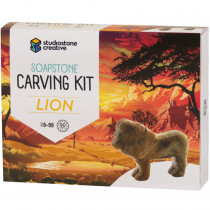 Lion Soapstone Carving Kit - SSVLIUK | Studiostone Creative Inc | Art & Craft Kits