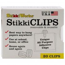 StikkiCLIPS Paper Holders Pack, White, Box of 20 - STK1220 | Fpc Corporation | Clips