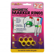 STK33061 - Magnetic Marker Rings 6Pk Fits Thin Barrel Markers in Whiteboard Accessories